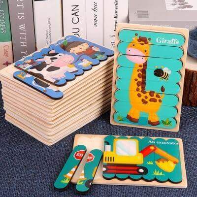 des-puzzles-en-bois-sur-ne-table-devant-des-livres