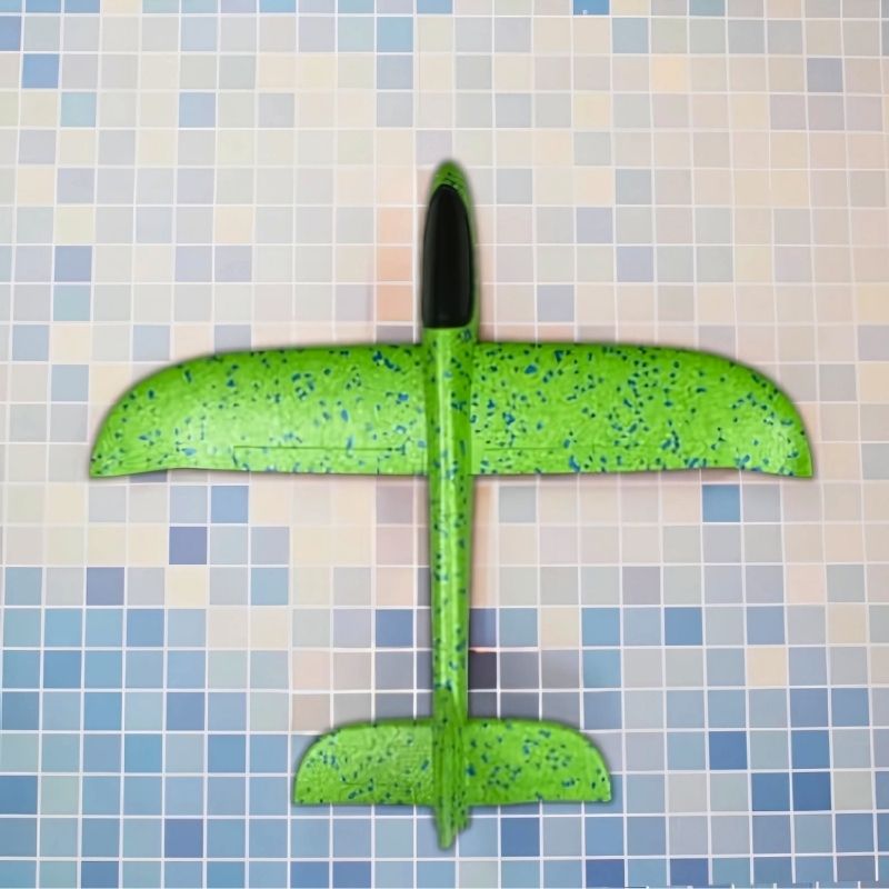 avion-jouet-vert-léger-souple-pour-enfants