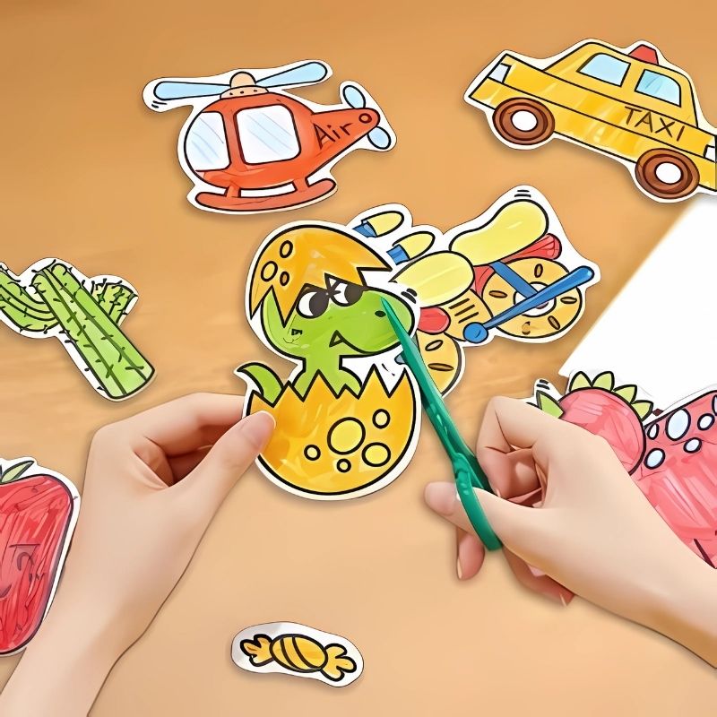 papier-détachable-découpe-d'image-coloriage