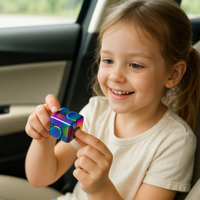 une-fillette-joue-dans-la-voiture