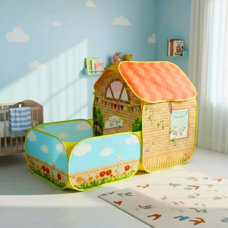 piscine a balle bebe tente de jeu style grange