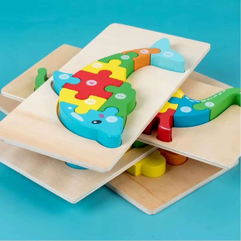 puzzle-en-bois-dauphin-coloré-numéroté