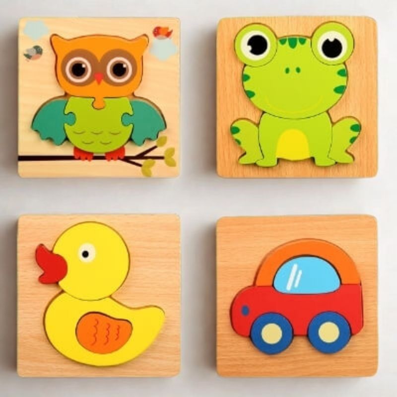 PUZZLE EN BOIS | ANIMAUX 3D