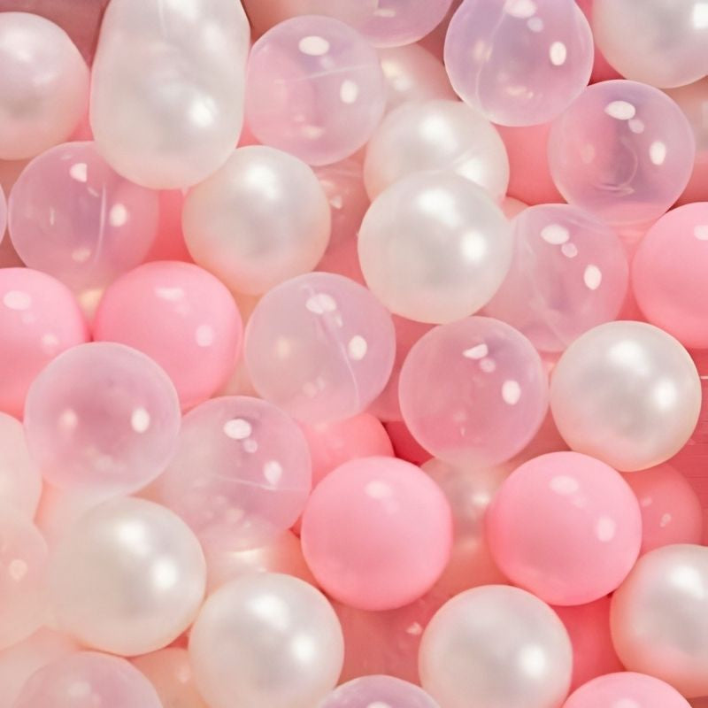 balles pour piscine blanche rose transparente pour fête fille