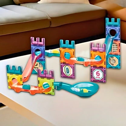 circuit de billes pièces ensemble jeu de construction magnetique