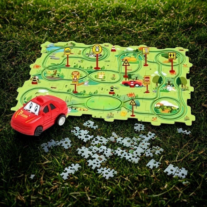 avec-accessoires-voiture-rouge-à-pile