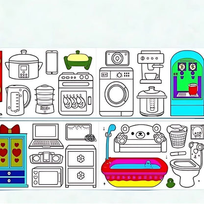 meuble-et-appareils-ménagers-à-colorier