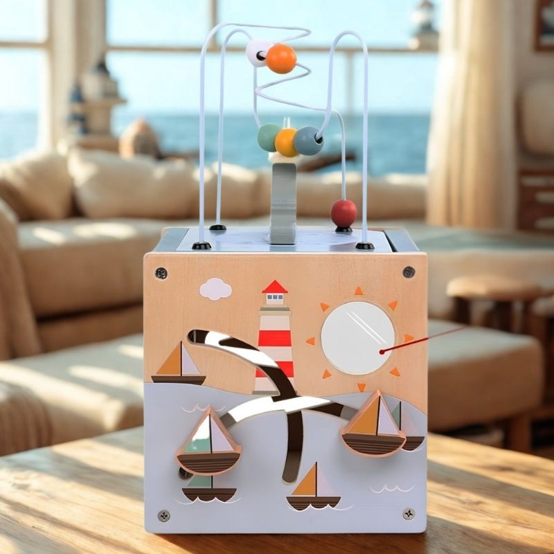 cube d'éveil bébé avec jouets à bouger faire glisser parfait pour la motricité