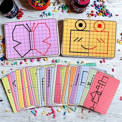 dessin facile pile de cartes à dessiner pour enfant