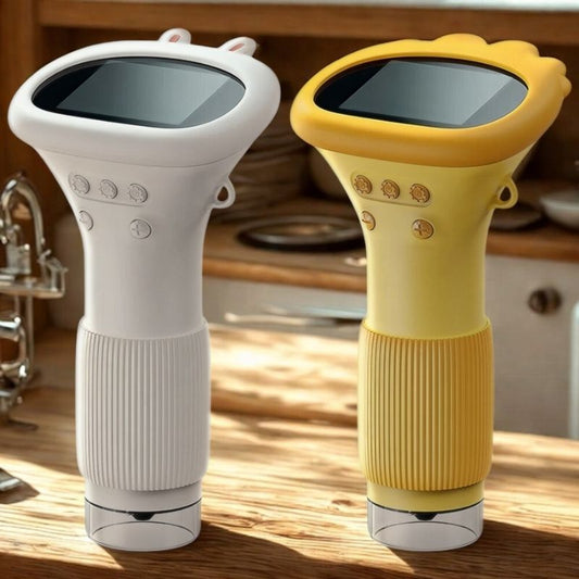 deux microscope enfant jaune et blanc dans une cuisine