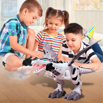 dinosaure-jouet-enfant-heureux-ptérosaure-robot