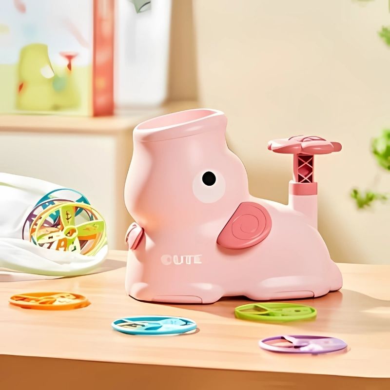lanceur-de-disque-rose