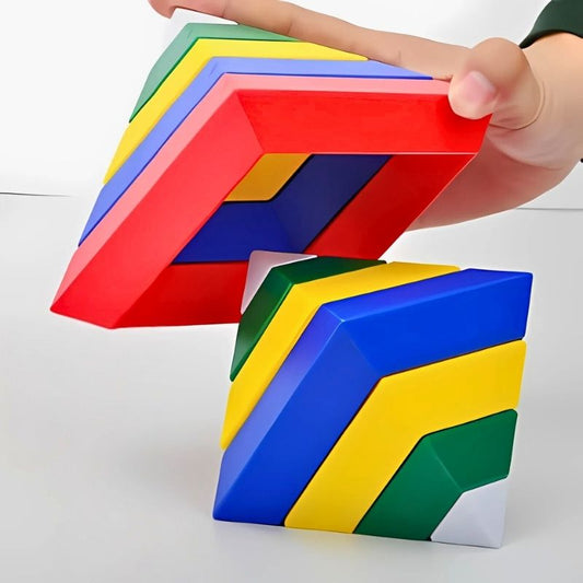 jeu de construction pièces geometriques colorées douces
