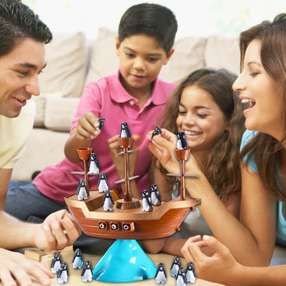jeu-d'équilibre-bateau-pirate-avec-pingouins