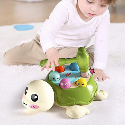 jouet-bebe-tortue-verte-jeu-taupe-motricité-bebe