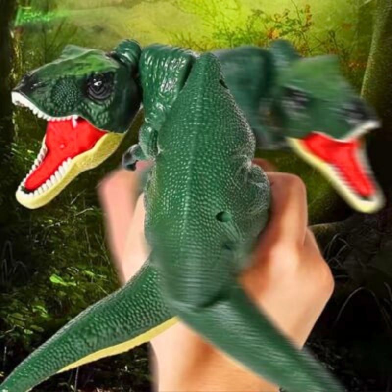 jouet dinosaure articulé vert t rex à gâchette