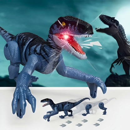 jouet dinosaure réaliste télécommandé raptor avec lumière