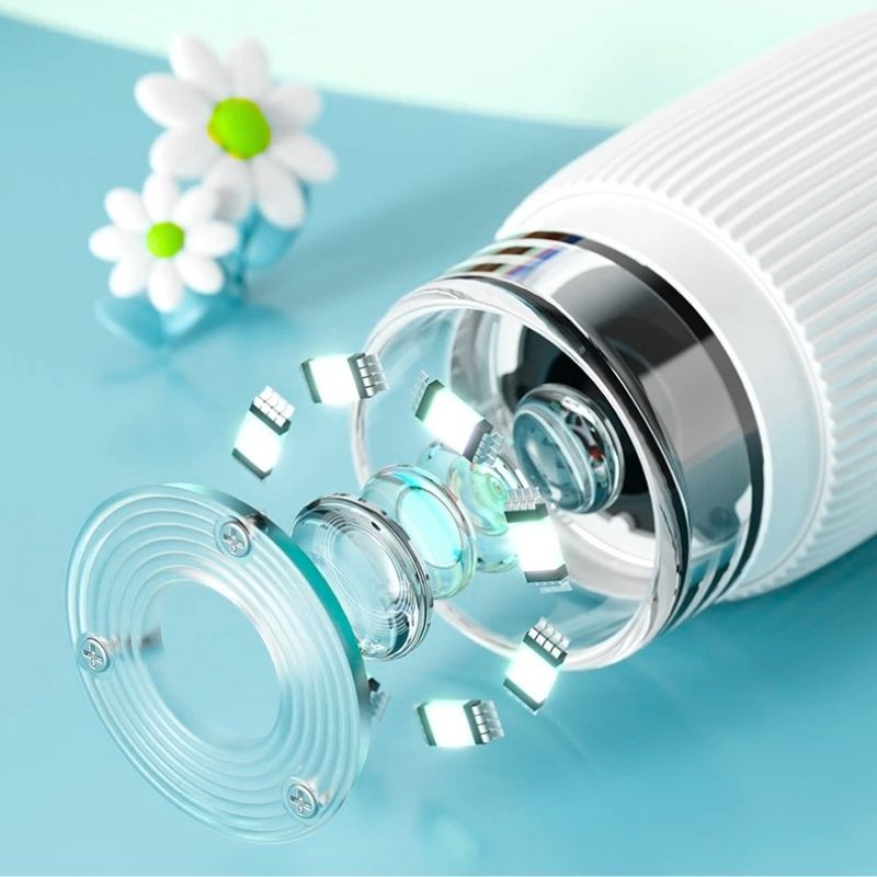 lentille sophistiquée avec 8 ampoules del microscope enfant