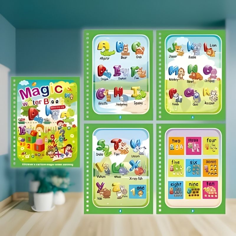 livre coloriage à l'eau dessin facile lettres