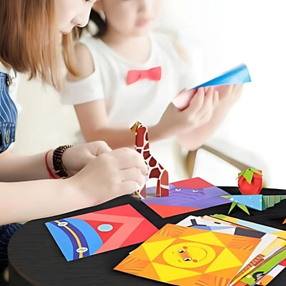 des-enfants-plient-du-papier-pour-faire-animal