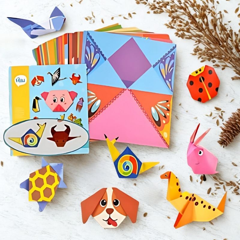 ensemble-de-feuille-papier-thème-animaux