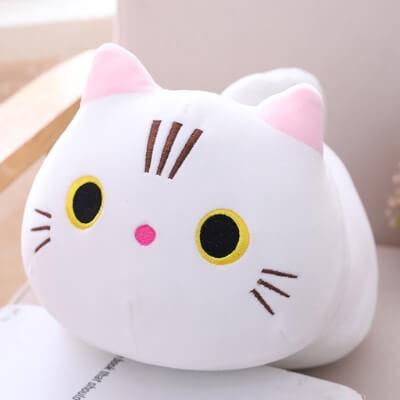 peluche-chat-japonais-blanche