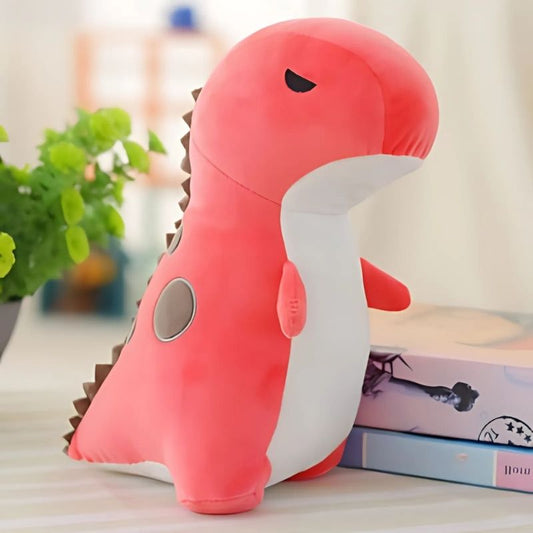 peluche dinosaure t rex rouge mignon au tissu doux souple