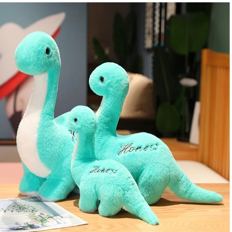peluche dinosaure long cou 3 tailles