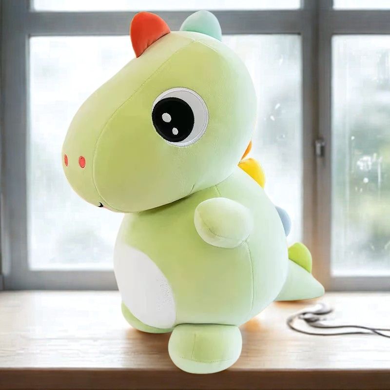 peluche dinosaure petit stégosaure vert mignon pour enfant
