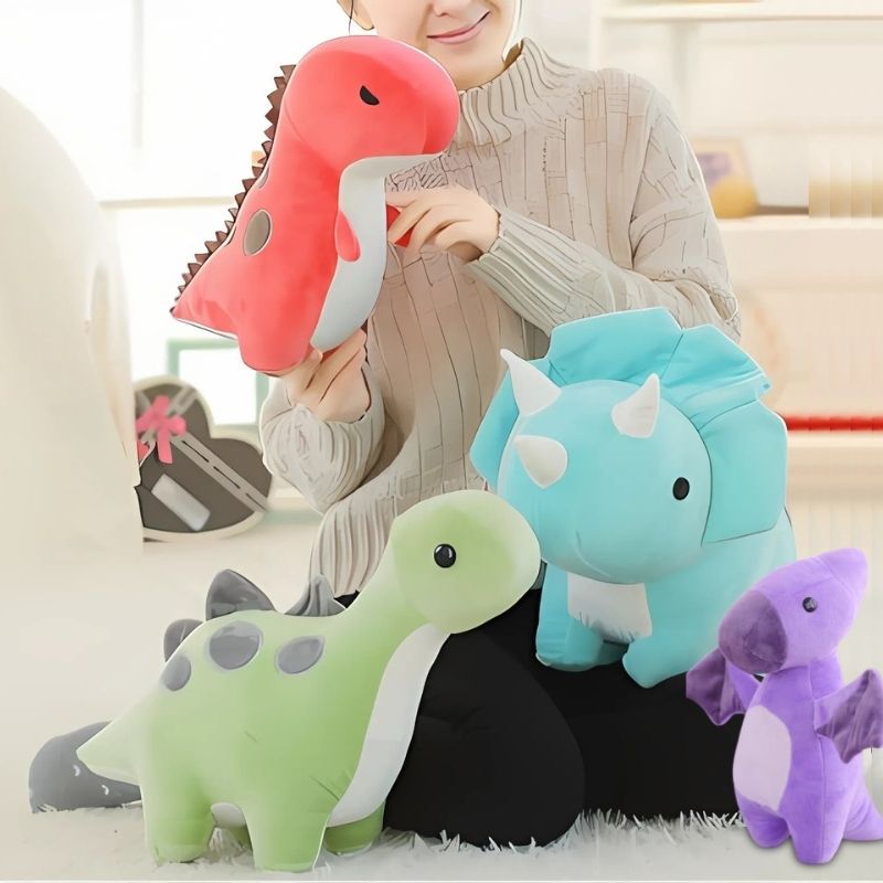 peluche dinosaure tyrannosaure ptérodactyle triceratops brachiosaure