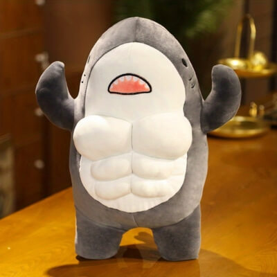 peluche-requin-gris