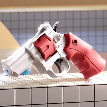 pistolet-a-eau-revolver-blanc-et-rouge-jouet-plage