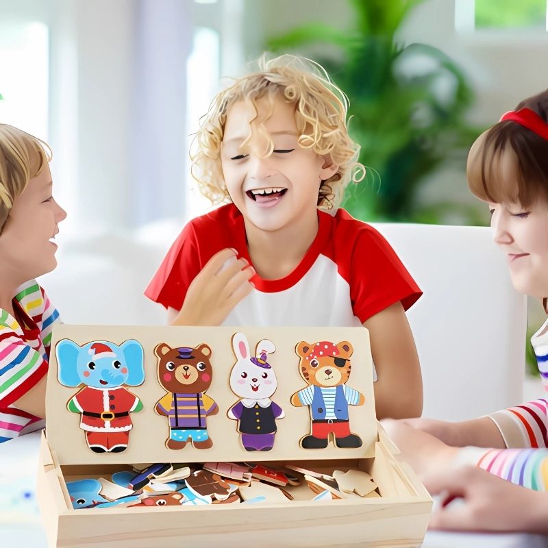 des-enfants-s'amusent-à-créer-des-styles-de-vêtements