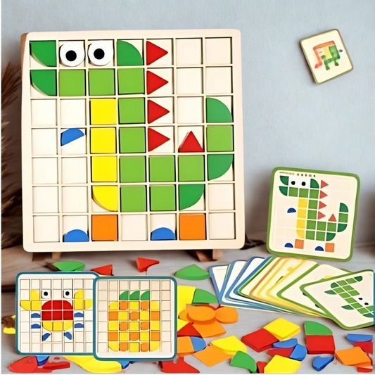 puzzle en bois ensemble très joli et parfait pour enfants