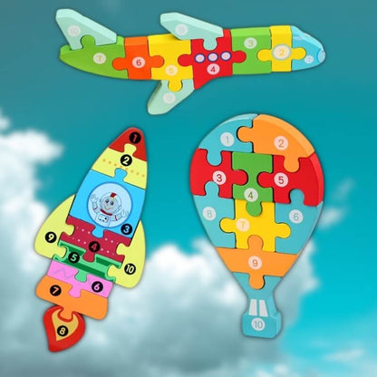 multicolore-facile-avion-mongolfier-fusée-numéroté
