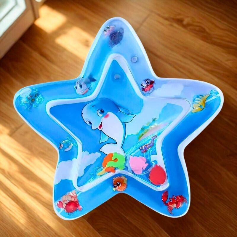 tapis d'eau bébé en forme d'étoile avec jouets flottants
