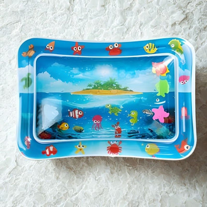 tapis d'eau pour activité bébé île déserte avec animaux marins