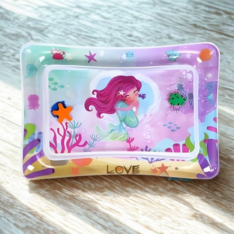 tapis d'eau pour bébé fille au thème de sirène mignonne