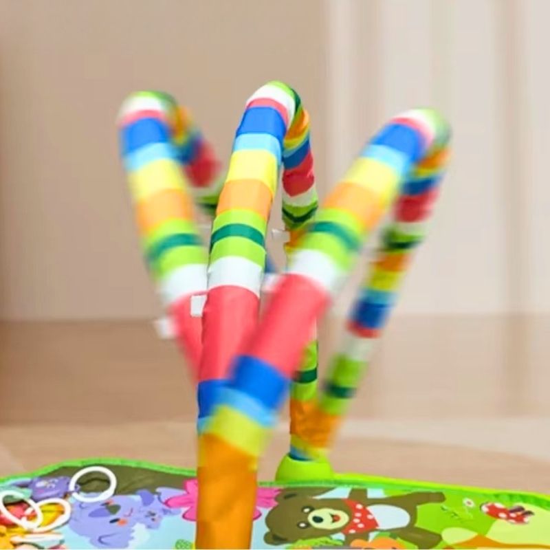 tapis d'éveil bébé arche colorée souple sécuritaire
