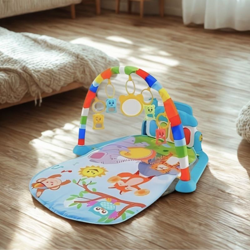 tapis d'éveil bébé au motifs d'animaux mignons