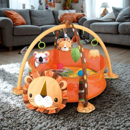 tapis d'éveil bébé modèle lion 3 en 1 trop mignon