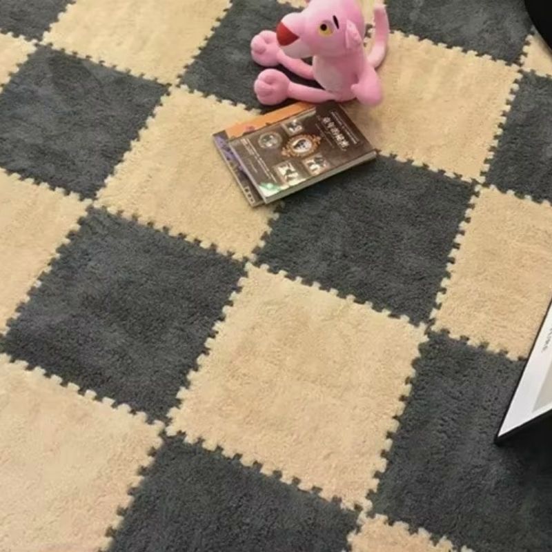 tapis puzzle avec couche de duvet soyeux isolant pour confort