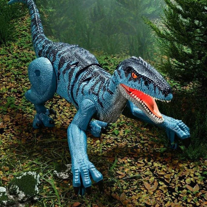 vélociraptor bleu télécommandé dinosaure jouet